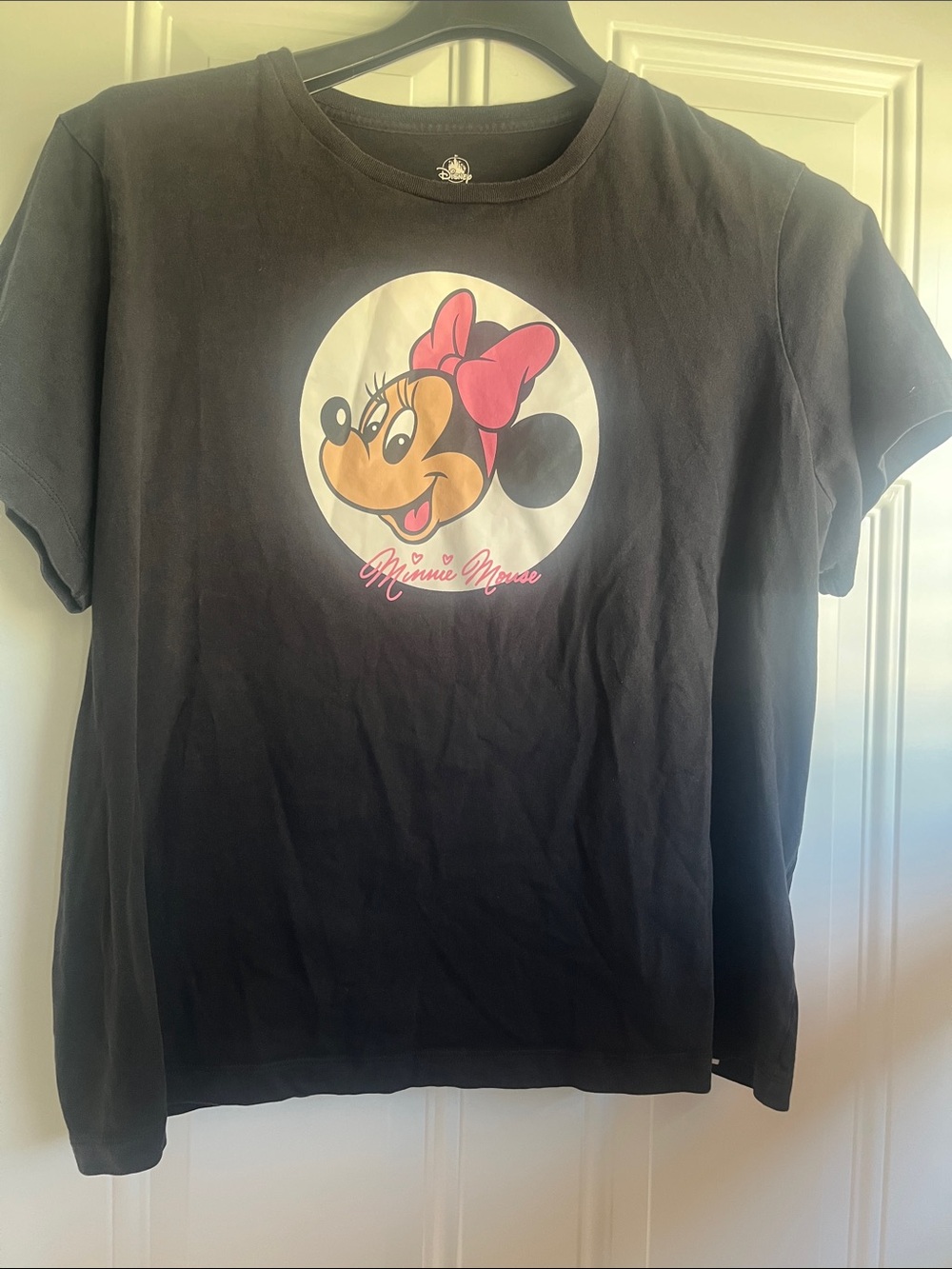 Disney Minnie Mouse Black Graphic Tee size XL cotton
